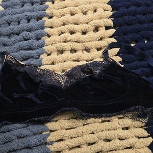 Luxurious Midnight Blue Lace Bralette